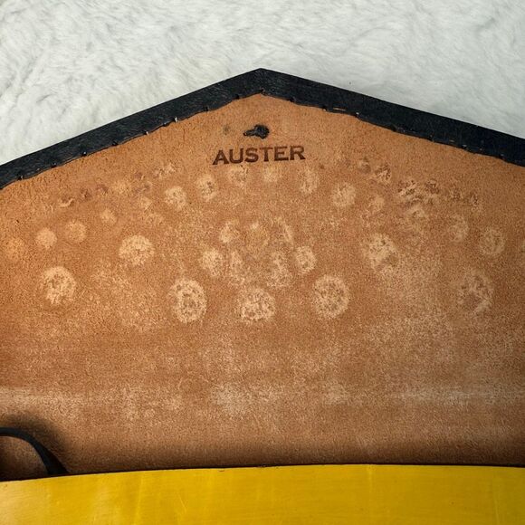 austerbags Handmade and hand-painted Sofia mustard - Picture 6 of 13